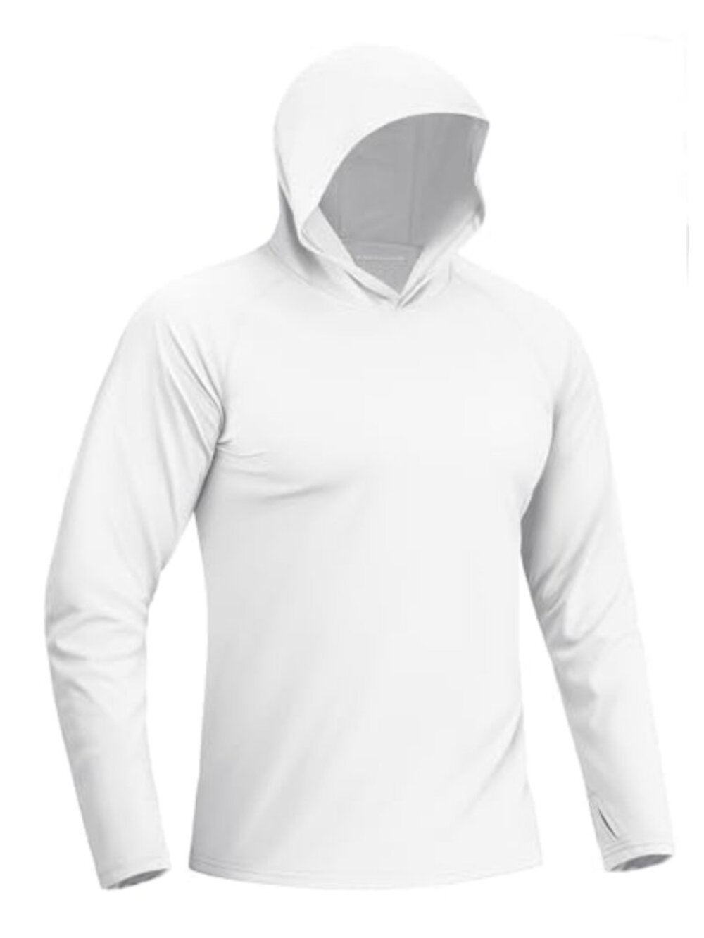 Men's UPF 50+ Sun Shirt Quick Dry Hoodie Thumbholes Fishing Swim